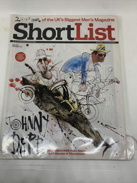 Shortlist Magazine Issue 200 Nov 3 2011 Johnny Depp Ralph Steadman