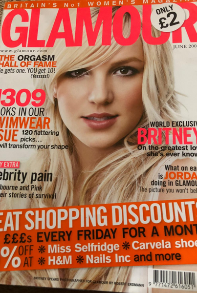 British Glamour Magazine June 2006 Britney Spears Yourcelebritymagazines 