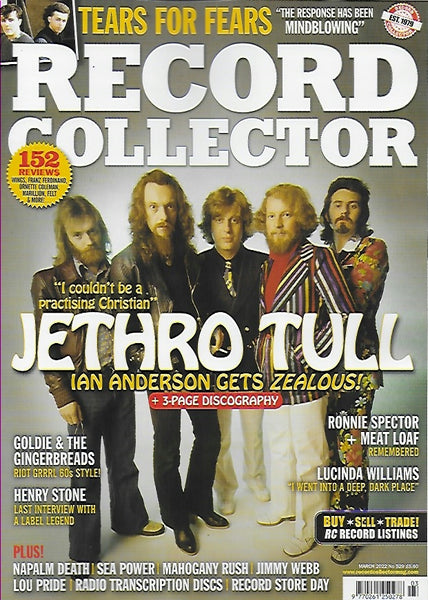 Goldmine Magazine APRIL/MAY 2022 - JETHRO TULL Ian Anderson -  YourCelebrityMagazines