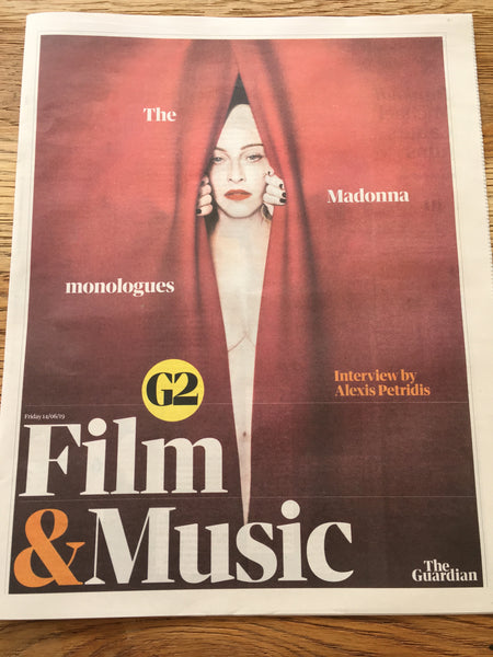 GUARDIAN (G2) Supplement 14 June 2019 Madonna Cover And