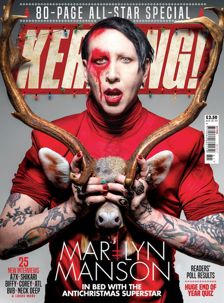 Marilyn Manson recebe prêmio da revista Kerrang! pelo conjunto da obra