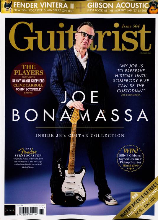Guitarist magazine November 2023 Joe Bonamassa (Slightly Defective copy)