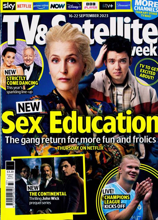 Tv And Satellite Magazine 16/09/2023 Gillian Anderson Asa Butterfield