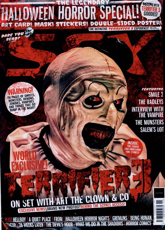 SFX magazine Nov 2024 #384 Horror Special. Terrifier 3 World Exclusive: Art the Clown