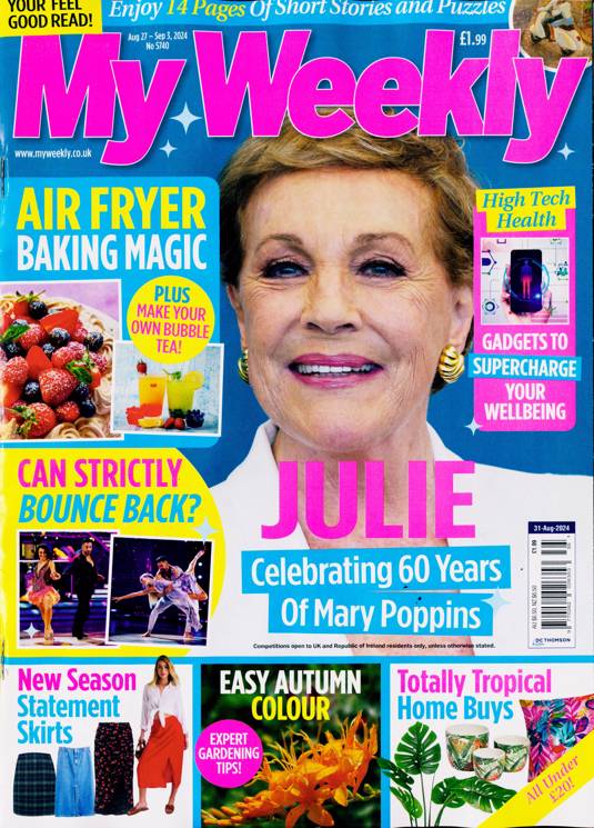 My Weekly Magazine 31/08/2024 Julie Andrews