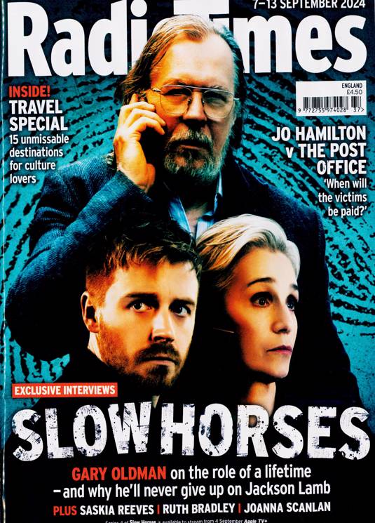 RADIO TIMES Mag 07-09-2024 GARY OLDMAN Slow Horses Jack Lowden