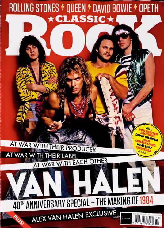 Classic Rock Magazine December 2024: Van Halen 40th Anniversary Alex Van Halen