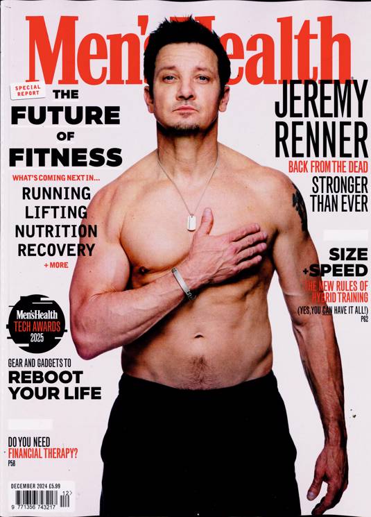 Men's Health magazine Dec 2024 Jeremy Renner