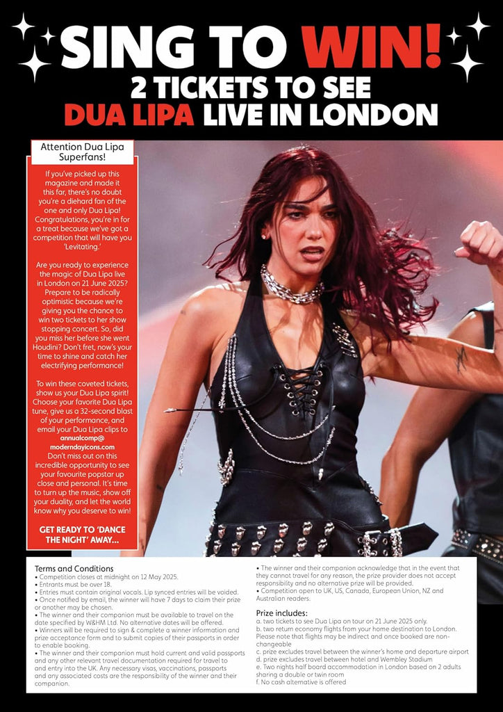 Dua Lipa Annual Review Magazine & 2025 Calendar