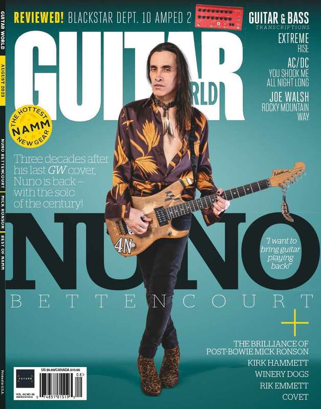 Guitar World August 2023 Issue 567 Nuno Bettencourt