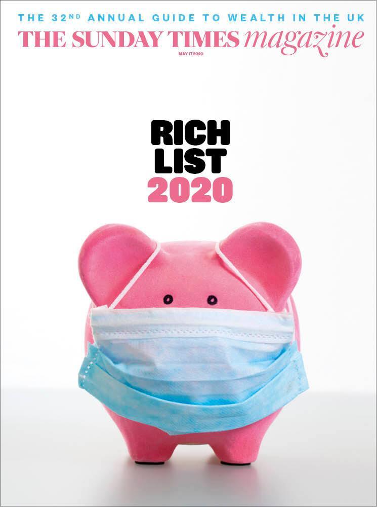 2020 SUNDAY TIMES RICH LIST Magazine Paul McCartney Elton John