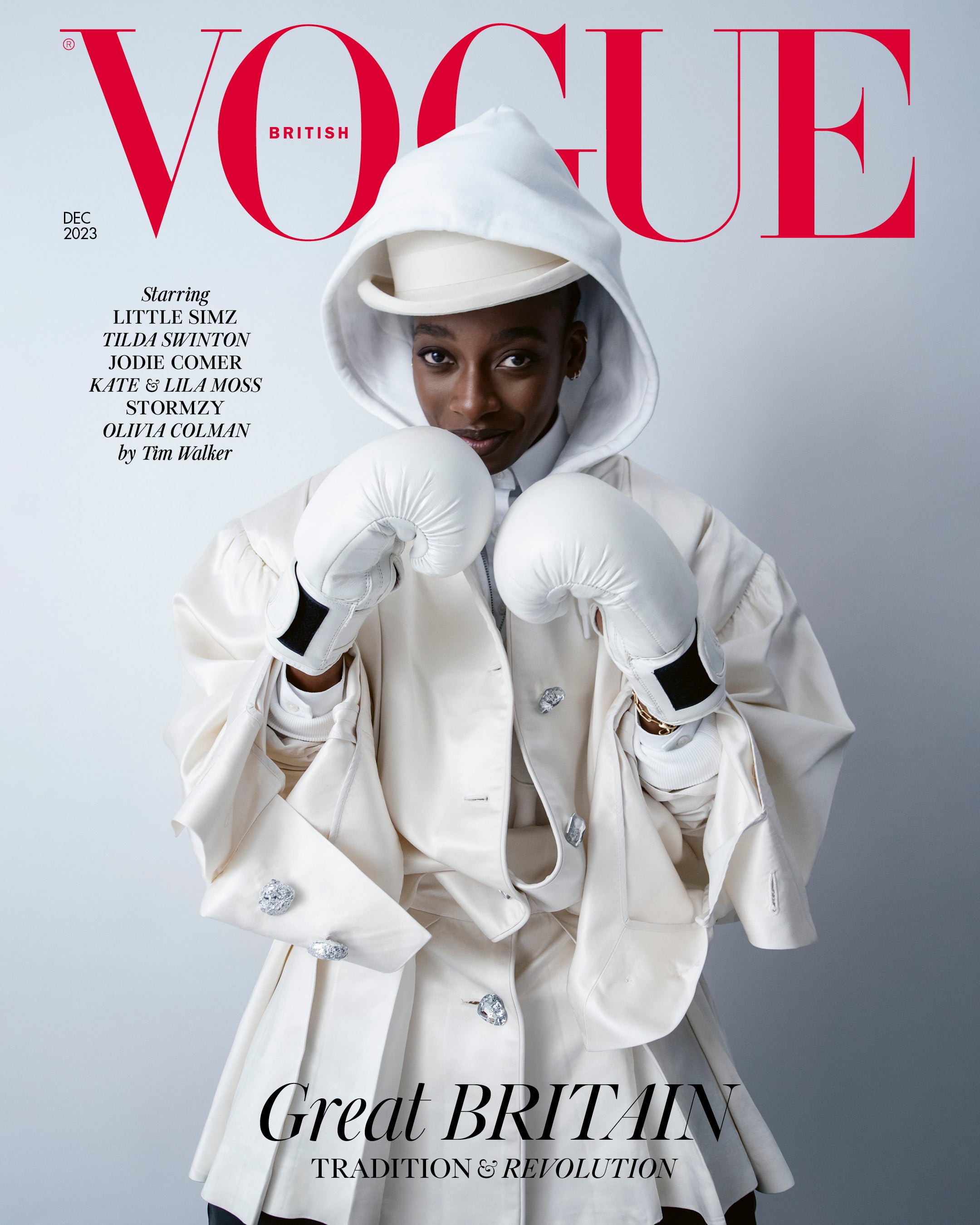 BRITISH Vogue Magazine December 2023: LITTLE SIMZ Collectors Cover