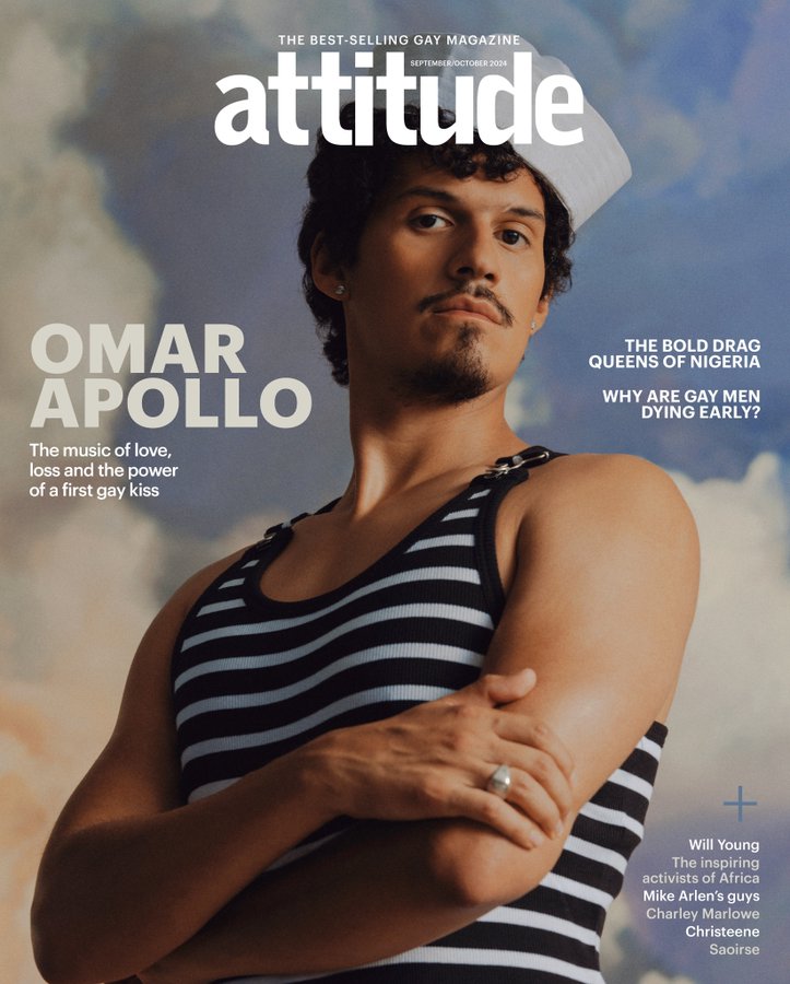 Attitude Magazine Sept/Oct 2024 - Omar Apollo cover