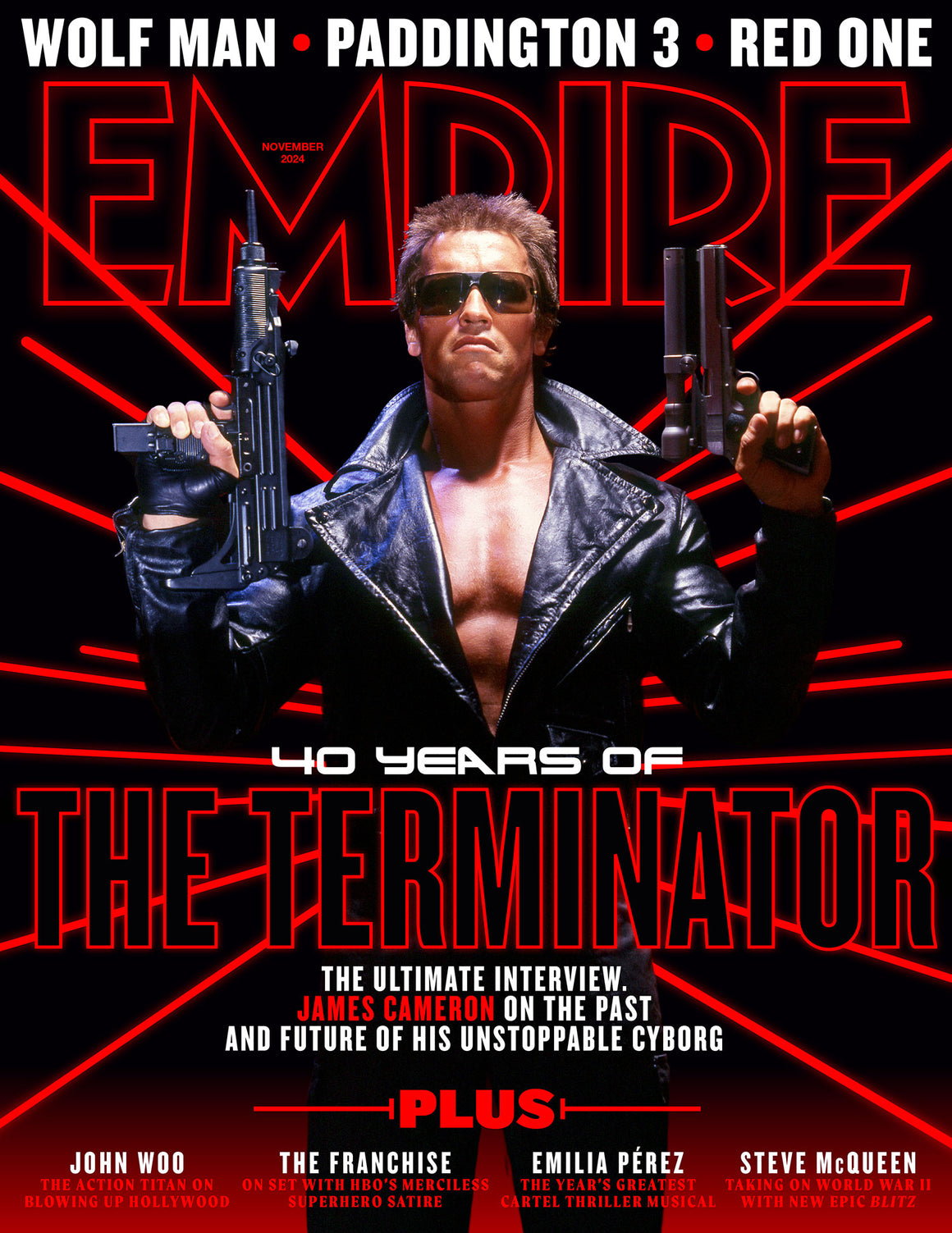 Empire Magazine Nov 2024: The Terminator turns 40 James Cameron