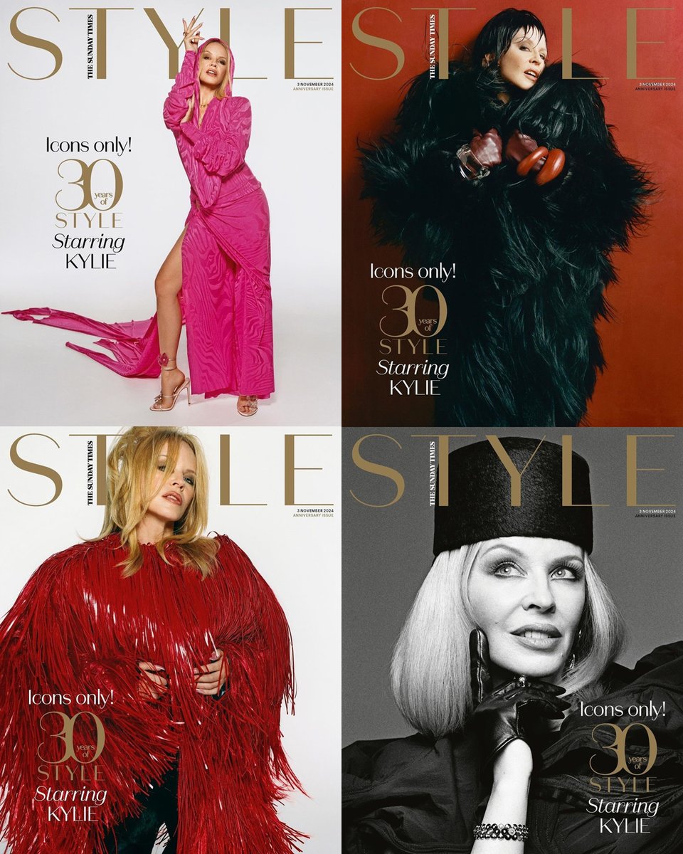 STYLE magazine 3 November 2024 KYLIE MINOGUE (Random cover)