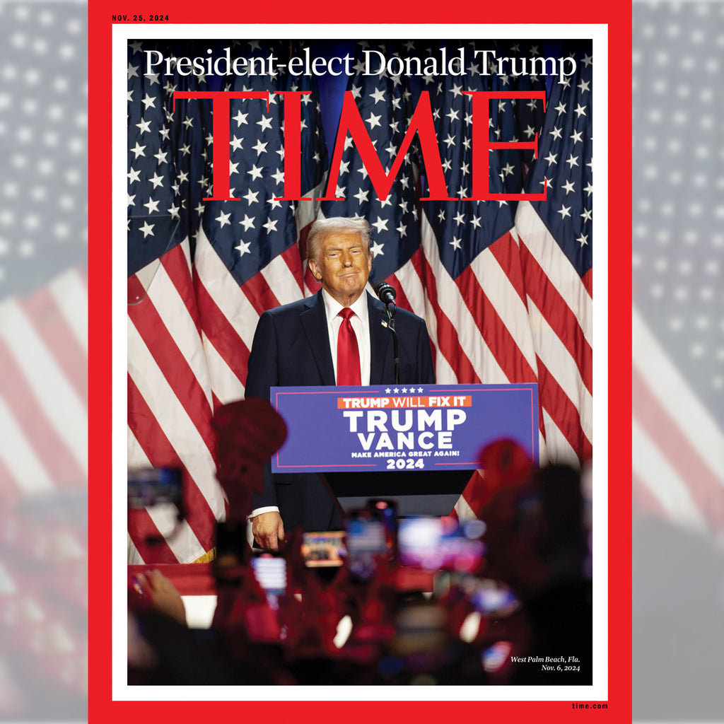 PRESIDENT ELECT DONALD TRUMP - TIME MAGAZINE - NOVEMBER 25, 2024 - BRAND NEW