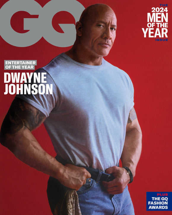 DWAYNE JOHNSON - GQ USA MAGAZINE - Men Of 2024 (Shipped from the USA)