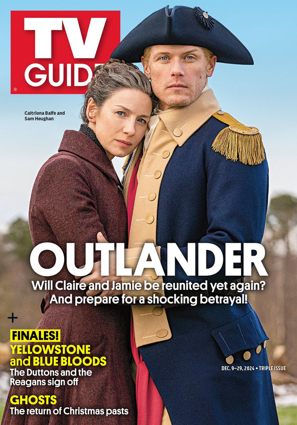 OUTLANDER - SAM HEUGHAN - CAITRIONA BALFE TV GUIDE MAG - DEC 9 2024 - NEW