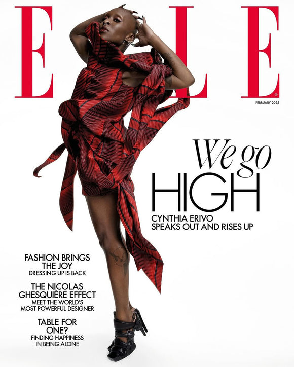 British Elle Magazine (UK) - February 2025 - Cynthia Erivo Wicked