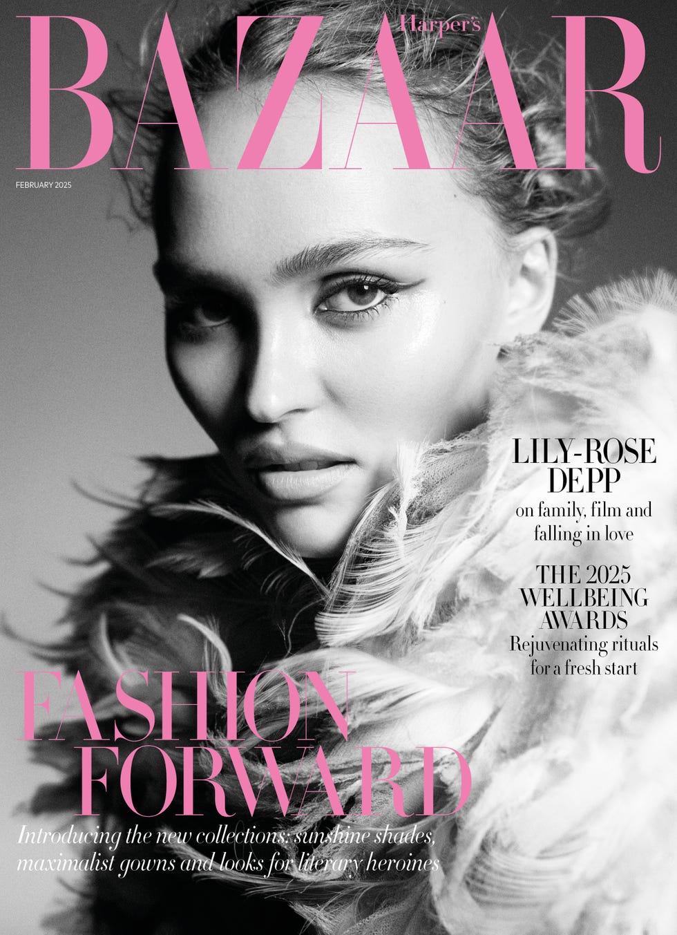 Harper's Bazaar Magazine (UK) - February 2025 - Lily Rose Depp - Johnny Depp