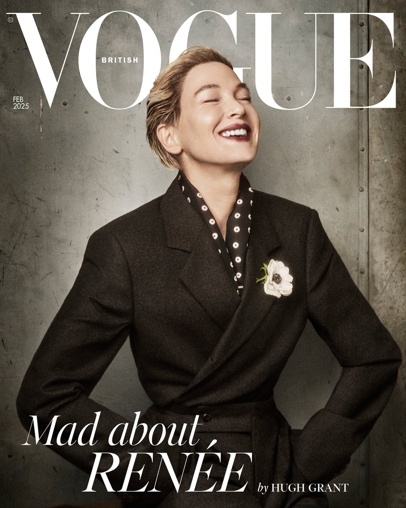 BRITISH Vogue UK Magazine February 2025 - Renee Zellweger by Hugh Grant