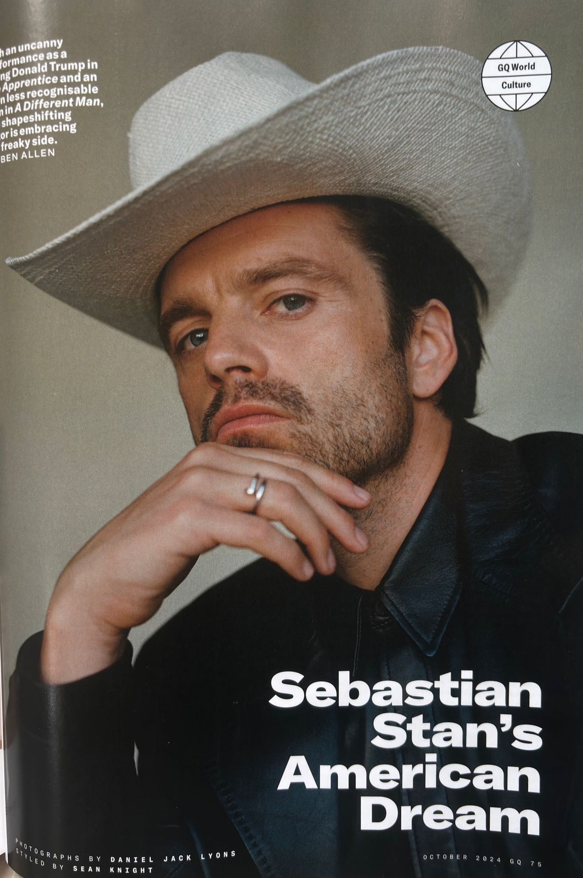 BRITISH GQ Magazine October 2024 Sebastian Stan