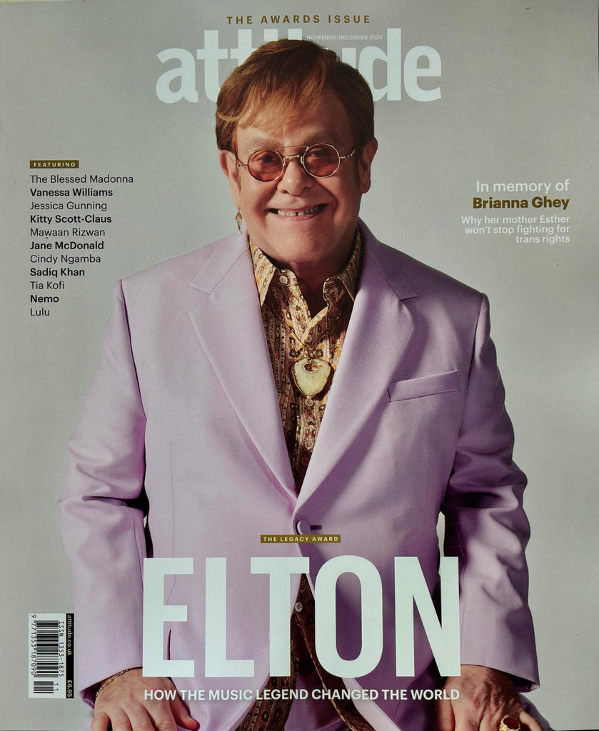 Attitude Magazine Awards Nov/Dec 2024 - Elton John cover