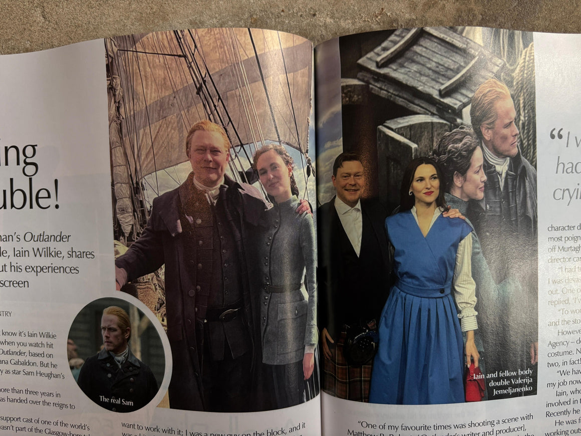 Scots Magazine November 2024 Sam Heughan Outlander Caitriona Balfe