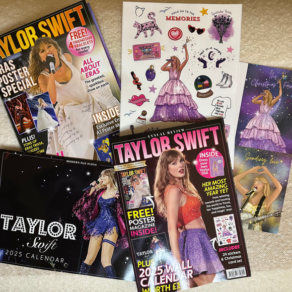 Taylor Swift Annual Magazine & 2025 Calendar & Free Gifts