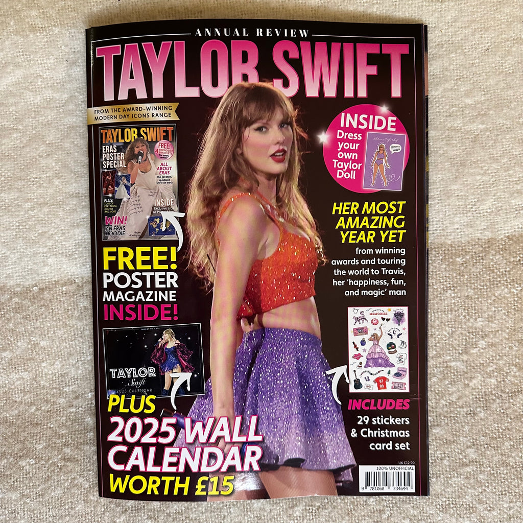 Taylor Swift Annual Magazine & 2025 Calendar & Free Gifts