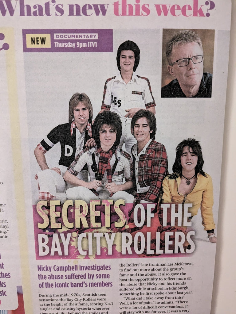 SUN TV Magazine 24/06/2023 BAY CITY ROLLERS Les McKeown