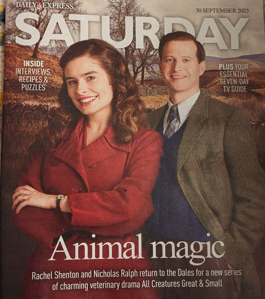 Saturday magazine 30/09/2023 RACHEL SHENTON Nicholas Ralph All Creatures Great And Small