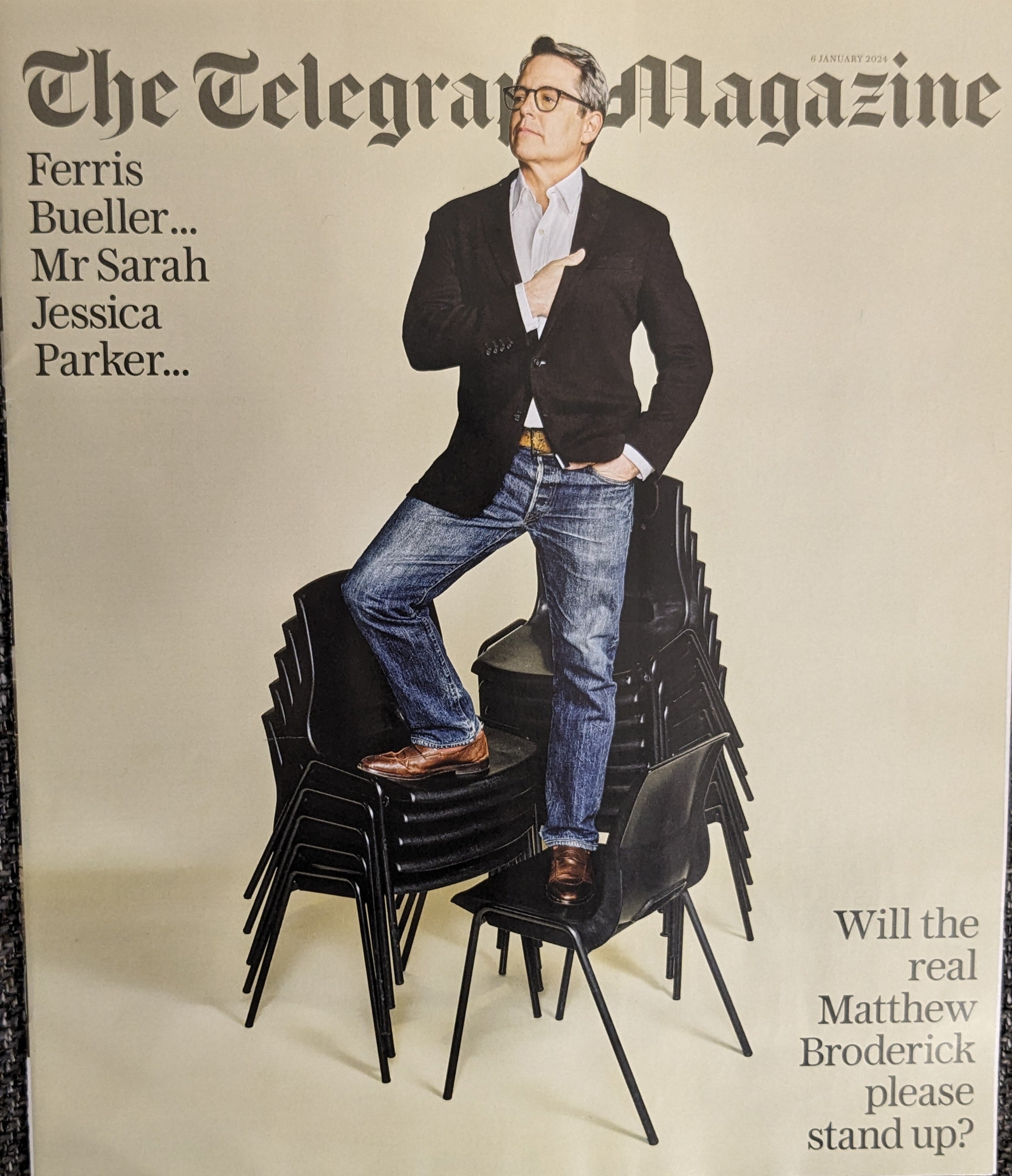 Telegraph Magazine 6th Jan 2024 Matthew Broderick Claudia Winkleman   PXL 20240107 194502898 