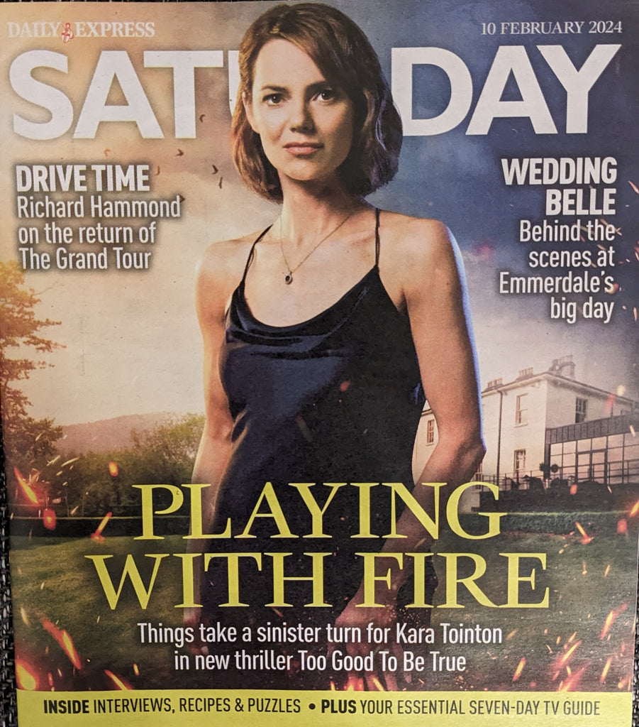 SATURDAY Magazine 10/02/2024 KARA TOINTON Domhnall Gleeson Eden Taylor Draper