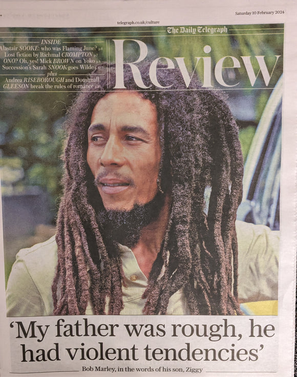 TELEGRAPH REVIEW 10/02/2024 BOB MARLEY Yoko Onoe The Beatles