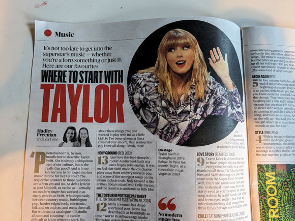 CULTURE Mag 16/06/2024 Taylor Swift