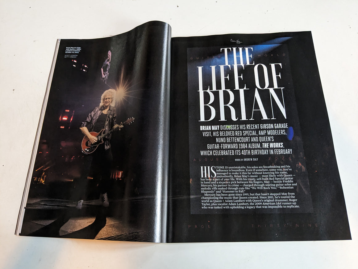 BRIAN MAY - THE ULTIMATE INTERVIEW - GUITAR WORLD MAGAZINE - AUG 2024