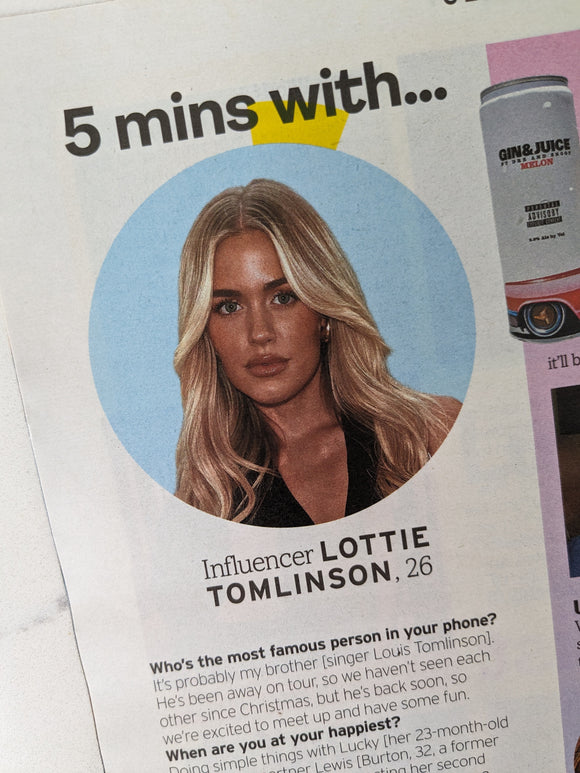 Fabulous Magazine 04/08/2024 Lottie Tomlinson on Louis Tomlinson