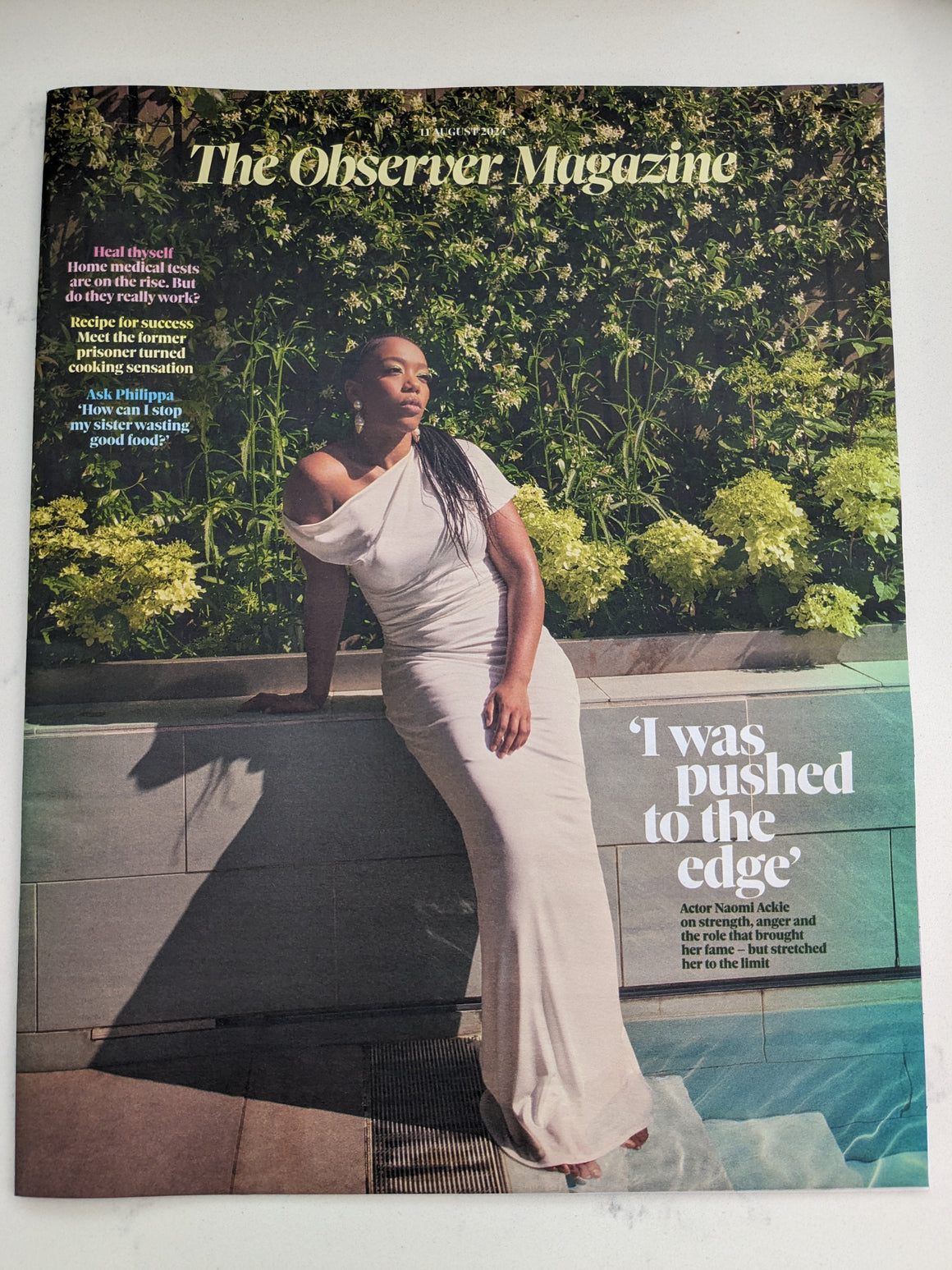 OBSERVER Magazine 11/08/2024 NAOMI ACKIE interview WHITNEY HOUSTON