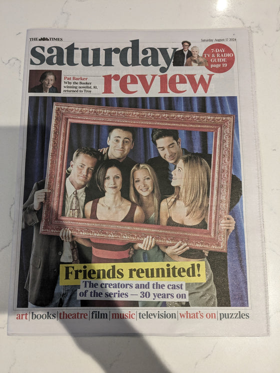 TIMES REVIEW 17/08/2024 FRIENDS - 30 YEARS ON Matt LeBlanc Matthew Perry