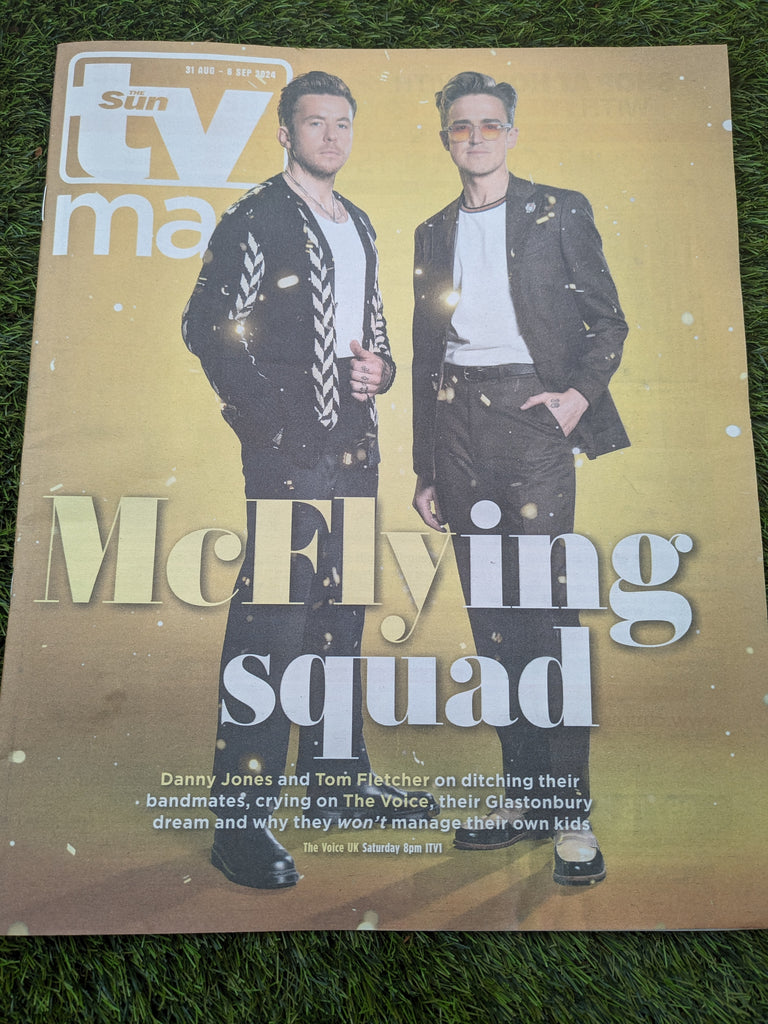 SUN TV Magazine 31/08/2024 DANNY JONES Tom Fletcher McFly Colin Morgan