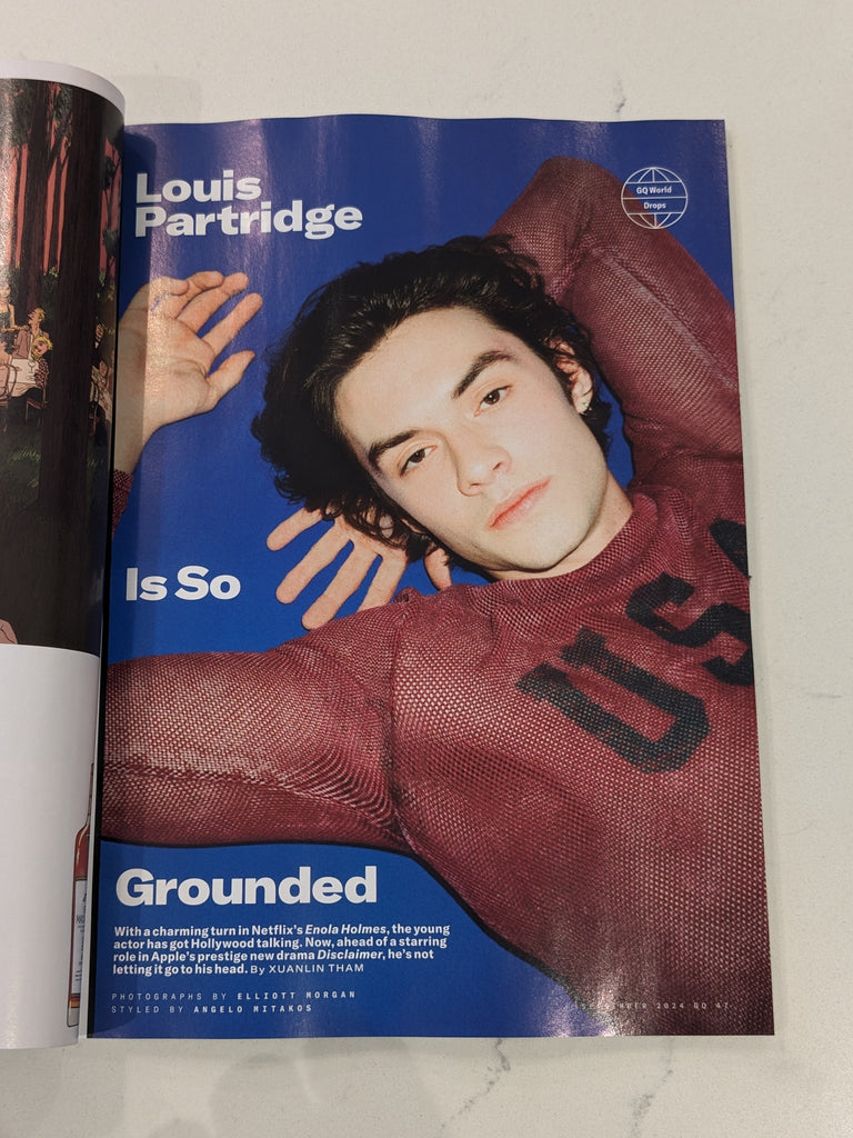 BRITISH GQ Magazine September 2024 Louis Partridge