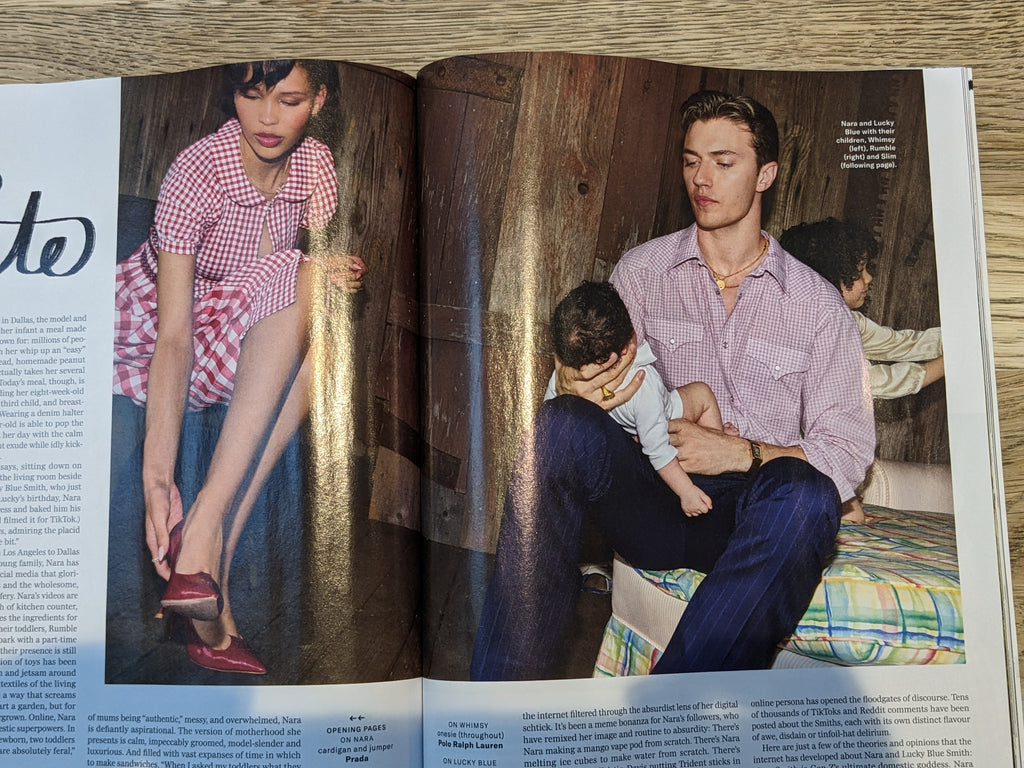 BRITISH GQ Magazine September 2024 Lucky Blue & Nara Smith