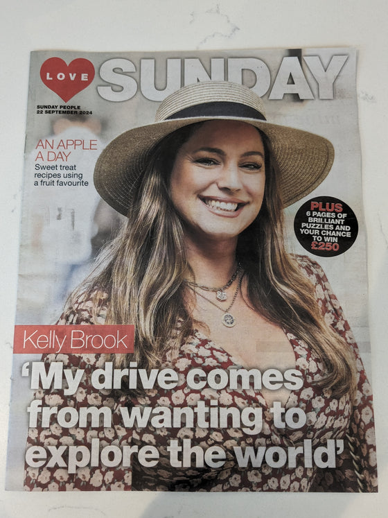 LOVE SUNDAY Magazine September 2024 KELLY BOOK COVER FEATURE