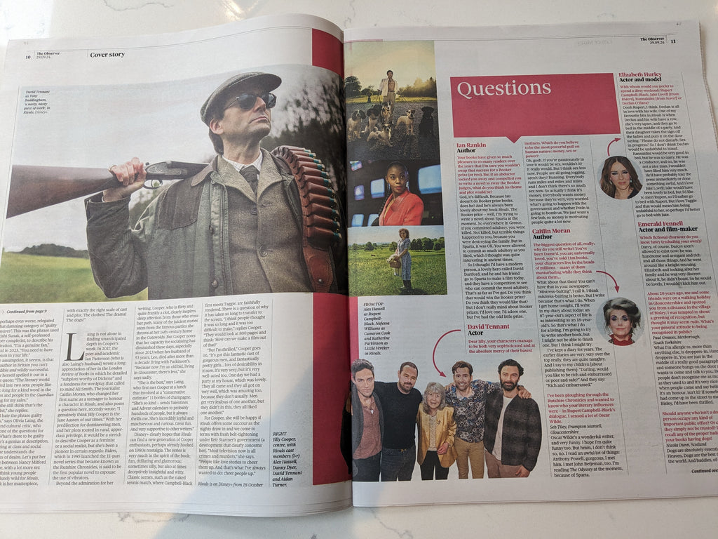 OBSERVER NEW REVIEW 29-09-2024 David Tennant Jilly Cooper Ben Whishaw