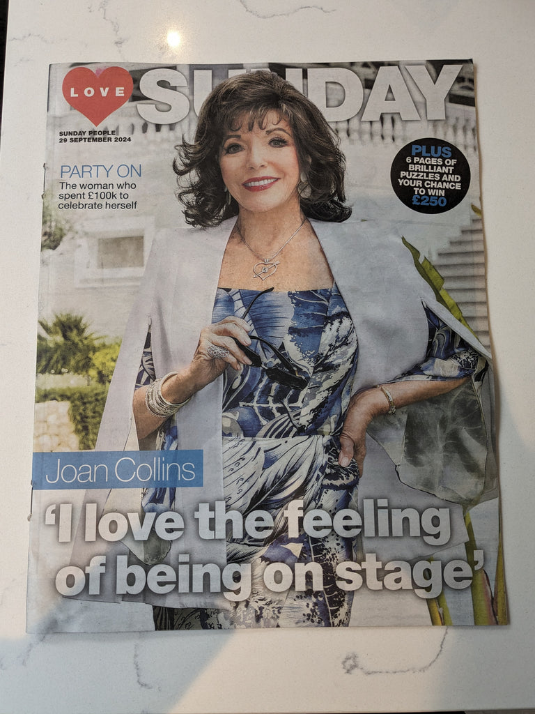 Love Sunday Magazine Sept 2024 Joan Collins