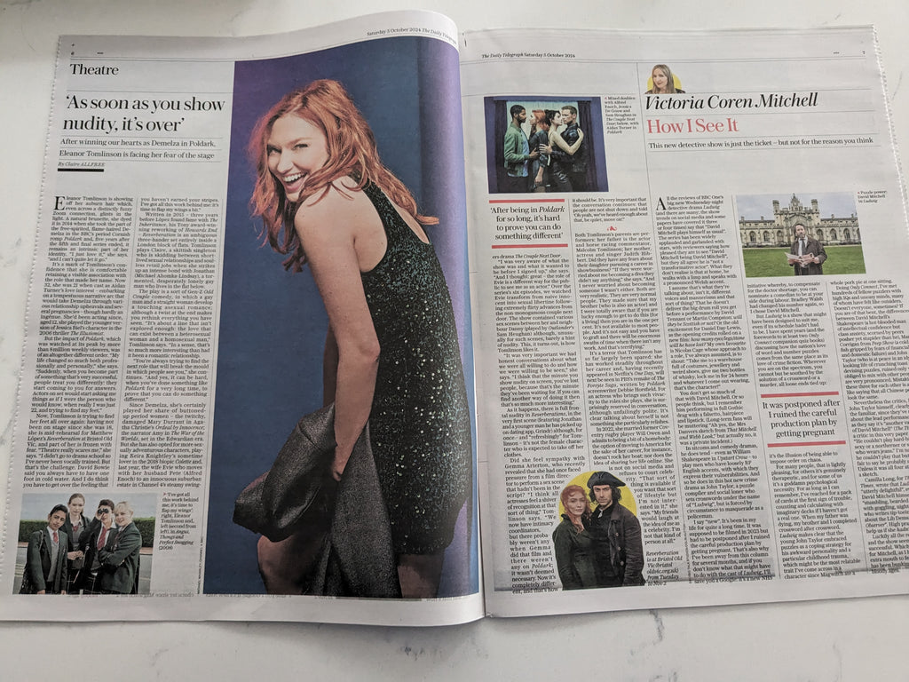 Telegraph Review 05-October-2024 Eleanor Tomlinson Post-Poldark