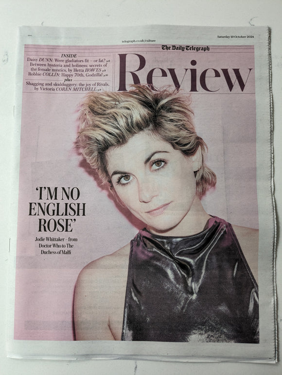 Telegraph Review 19-10-2024 JODIE WHITTAKER COVER FEATURE Dr Who Leonard Cohen