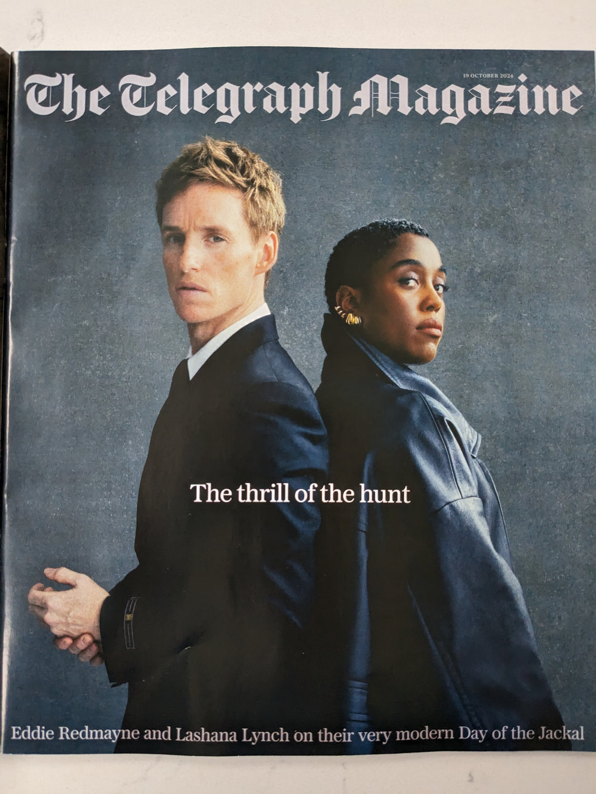 Telegraph Magazine 19th October 2024 Eddie Redmayne & Lashana Lynch James Blunt