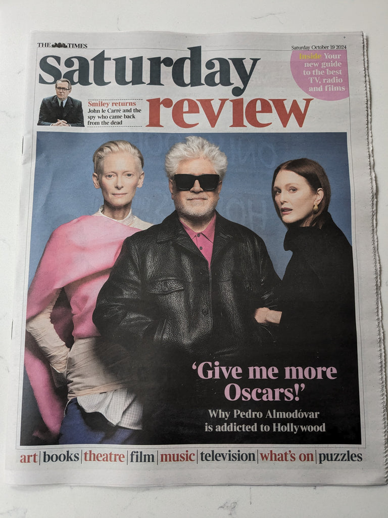 TIMES REVIEW 19/10/2024 PEDRO ALMODOVAR Julianne Moore Aidan Turner